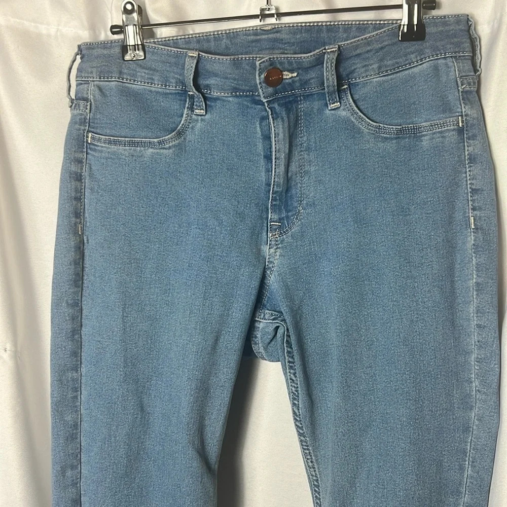 &Denim Womens Skinny Jeans Size 29 Regular Waist Ankle Length Blue - Picture 2 of 7